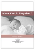 Minor Kind in Zorg 1- Interview opdracht cijfer: 9,0!!!!