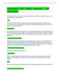 BioChem C785 - WGU -&lpar; Module 3&rpar;&period; - All Questions And Answers