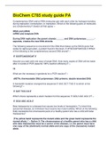 BioChem C785 Study Guide PA Questions And Answers&lpar; Complete Solution&sol;&period; Rated A&rpar;