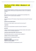 BioChem C785 - WGU - Module 4 - All Questions And Answers&lpar; Solution Rated A&rpar;