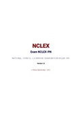 NCLEX Exam NCLEX-PN 2022 WITH ANSWERS|With Answers|100% Complete|