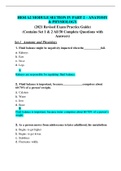 HESI A2 MODULE SECTION IV PART 2 &ndash; ANATOM