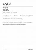 AQA A LEVEL BENGALI TRANSCRIPT PAPER 3 2024 &lpar;7637&sol;3&rpar; 