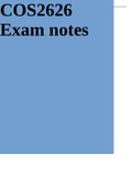 COS2626 Exam notes