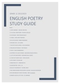 English IEB Poetry Summary 2022/2023