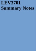 LEV3701 Summary Notes