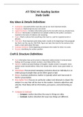 ATI TEAS V6&colon; Reading Section Study Guide