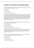 Chapter 43&colon; Review of Hemodynamics questions with complete solutions