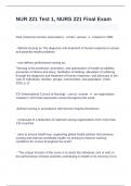 NUR 221 Test 1  Liberty University  Questions with complete solution 2024&sol;2025