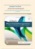 Complete Test Bank For Lehne's Pharmacotherapeutics For Advanced Practice Nurses And Physician Assistants&comma; 2nd Edition By Laura D&period; Rosenthal &vert;&vert;All Chapter 1-92&vert;&vert; Graded A&plus;