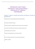 Beckmann and Ling&rsquo;s Obstetrics and Gynecology 8th Edition Casanova Test Bank