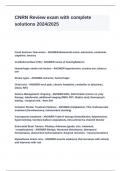 CNRN Review exam with complete solutions 2024&lowbar;2025&period;