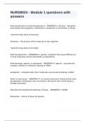 NURS8024 - Module 1 questions with answers