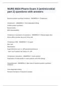NURS 8024 Pharm Exam 3 &lpar;antimicrobial part 2&rpar; questions with answers