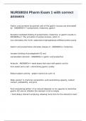 NURS8024 Pharm Exam 1 with correct answers&period;