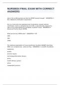 NURS8024 exam pack