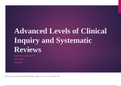 NURS 6051N Week 5 Assignment Advanced Levels of Clinical Inquiry and Systematic Reviews