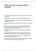 CNRN exam with complete solutions 2024&lowbar;2025