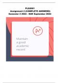 PLS2601 Assignment 2 &lpar;COMPLETE ANSWERS&rpar; Semester 2 2024 - DUE September 2024 &semi; 100&percnt; TRUSTED Complete&comma; trusted solutions and explanations&period; 
