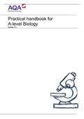 AQA Practical handbook For A-level Biology/AQA Practical handbook For A-level Biology 2021/rated A
