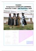 PLS2601 Assignment 2 &lpar;COMPLETE ANSWERS&rpar; Semester 2 2024 - DUE September 2024 &semi; 100&percnt; TRUSTED Complete&comma; trusted solutions and explanations&period;
