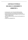 2022 ENG1514 assignment 01 solutions (semester 1)