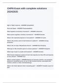 CHPN Exam with complete solutions 2024&lowbar;2025