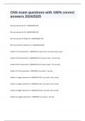 CNS exam questions with 100&percnt; correct answers 2024&sol;2025