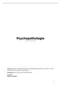 Samenvatting Psychopathologie 1