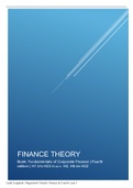 Samenvatting Finance Theory | Fundamentals of Corporate Finance H1 t/m H23