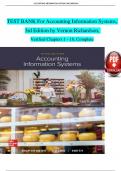 TEST BANK For Accounting Information Systems&comma;   3rd Edition by Vernon Richardson&comma;   Verified Chapters 1 - 18&comma; Complete  