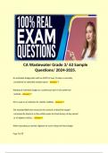 CA Wastewater Grade 3&sol; 63 Sample Questions&sol; 2024-2025&period; 