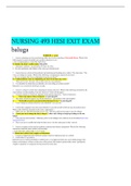 NURSING 493 HESI EXIT EXAM