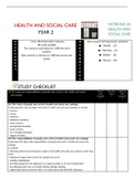 Unit 2 Checklist
