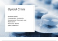 NR500 Week 6 Assignment; Assessment - Area of Interest; Opioid Crises