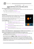 GIZMOs - Student Exploration, Seasons, Earth, Moon, and Sun (Questions and Answers) 100% CORRECT