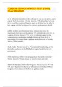 FOREIGN SERVICE OFFICER TEST &lpar;FSOT&rpar;  EXAM 2024&sol;2025
