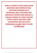 NURS 215 EXAM 2 STUDY GUIDE EXAM QUESTIONS AND COMPLETE WELL EXPLAINED ANSWERS WITH RATIONALES WELL EXPLAINED AND VERIFIED BY EXPERTS AND GRADED A&plus;  ALREADY PASSED&excl;&excl;&excl;&excl;&excl;&excl;&excl;100&percnt; TRUSTED LATEST UPDATE 2024 WITH 100&percnt; GUARANTEED SUCCESS AFTER DOWNLOAD &lpar;ALL YOU 
