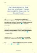 STATE BOARD INSTRUCTOR  EXAM QUESTIONS WITH CORRECT VERIFIED SOLUTIONS 100&percnt; GUARANTEED PASS &lpar;LATEST UPDATE&rpar;