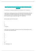 Blood Transfusion Questions And Answers 100&percnt; Verified Review A&plus;  2024-2025 