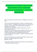 MINNESOTA PERMIT 2024 EXAM  QUESTIONS WITH CORRECT  DETAILED ANSWERS &vert;&vert; ALREADY  GRADED A&plus; 