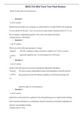 Exam (elaborations) BUSI 352 Mid Term Final review