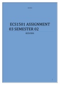 ECS1501 ASSIGNMENT 03 SEMESTER 02