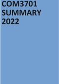 COM3701 SUMMARY 2022