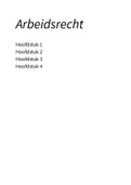 Samenvatting Hoofdstukken Sociaal Recht editie 2020, ISBN: 9789001593315  Arbeidsrecht
