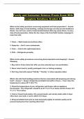 Family and Consumer Science Praxis Exam With Complete Solutions Graded A&plus;