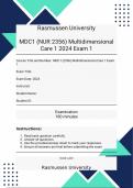 MDC1 &lpar;NUR 2356&rpar; Multidimensional Care 1 2024 Exam 1 With Verified Solutions