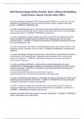 RN Pharmacology Online Practice Exam &sol;&sol;Research Building And Evidence Based Practice 2024-2025&period;