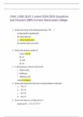 CHM 1100C QUIZ 2 Latest 2024&sol;2025 Questions and Answers 100&percnt; Correct&semi; Rasmussen College