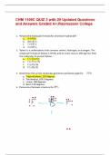 CHM 1100C QUIZ 3 with 20 Updated Questions and Answers Graded A&plus;&semi;Rasmussen College
